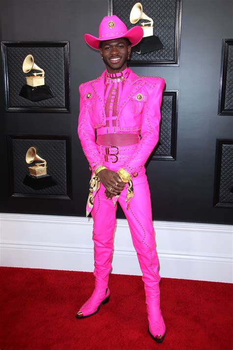 lil nas x pink versace|lil Nas X pink suit.